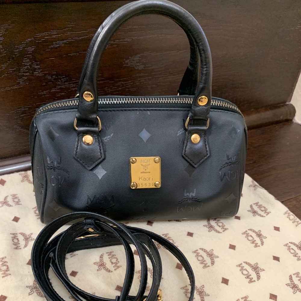 Vintage Visetos Nylon Mini Boston Satchel